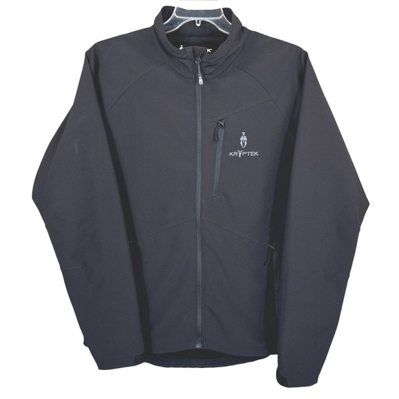 Kryptek Theron Jacket Full Zip Lightweight Outdoor Coat‎ Black Mens Large - Picture 1 of 6